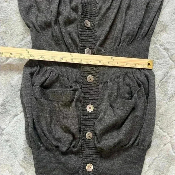 Junya Watanabe Comme des Garçons Wool Puff Sleeve Cardigan Small Japan RARE FIND - Picture 9 of 16